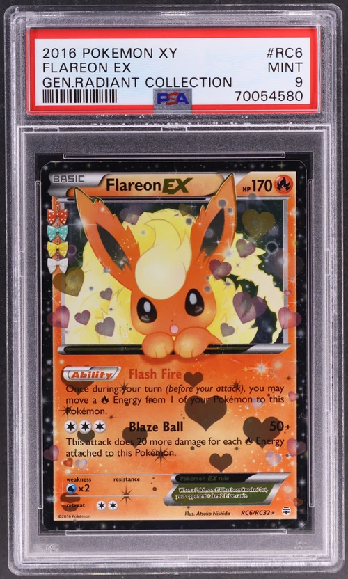 2016 Pokemon Xy Generations Radiant Collection #RC6 Flareon Ex