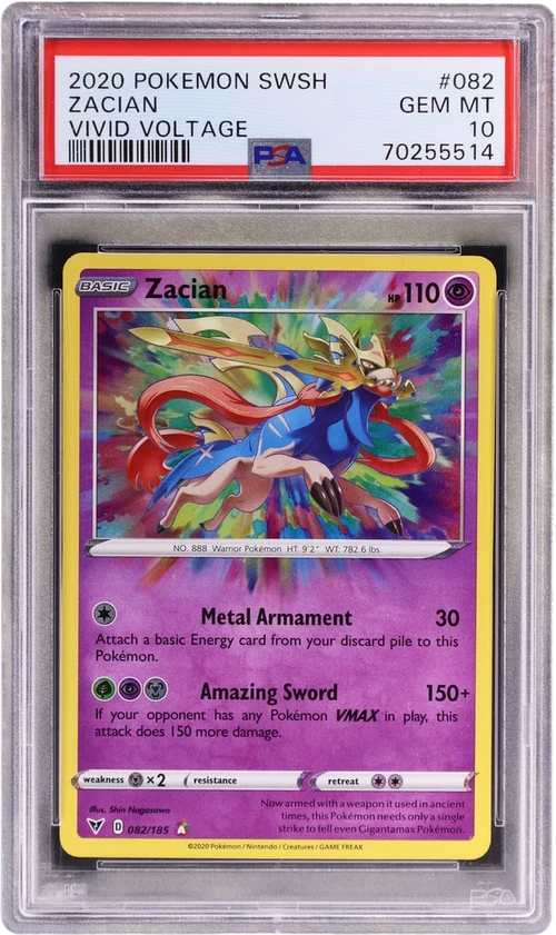 2020 Pokemon Sword & Shield VIVID Voltage #082 Zacian