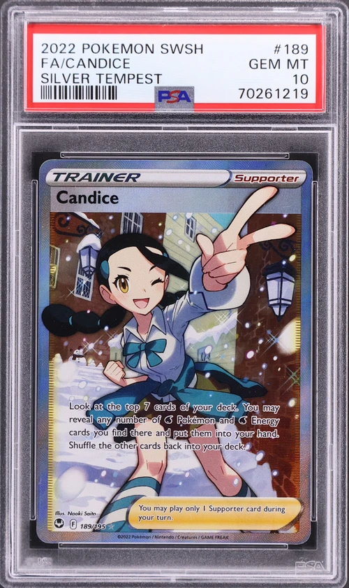 2022 Pokemon Sword & Shield Silver Tempest #189 Full Art / Candice