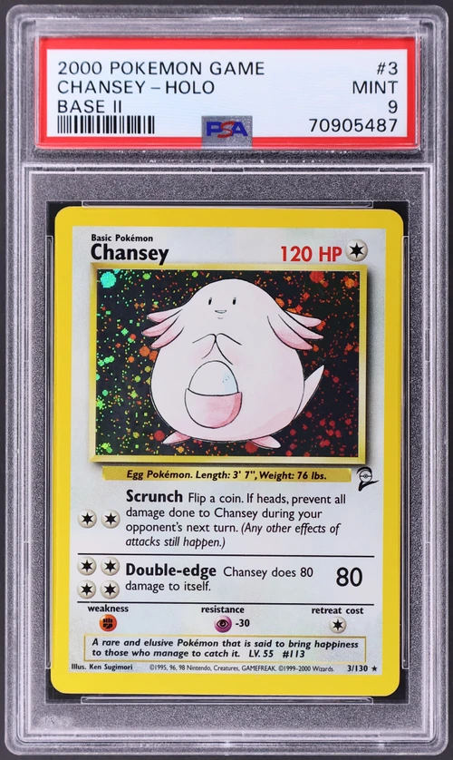 2000 Pokemon Game Base II #3 Chansey-Holo