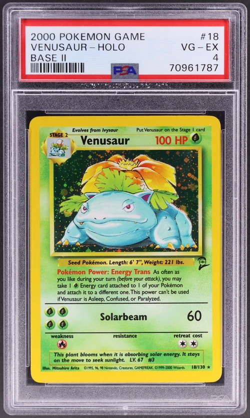 2000 Pokemon Game Base II #18 Venusaur-Holo