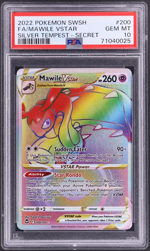2022 Pokemon Sword & Shield Silver Tempest #200 Full Art / Mawile Vstar Secret