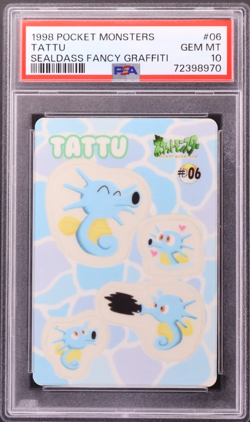 1998 Pocket Monsters Sealdass Fancy Graffiti #06 Tattu
