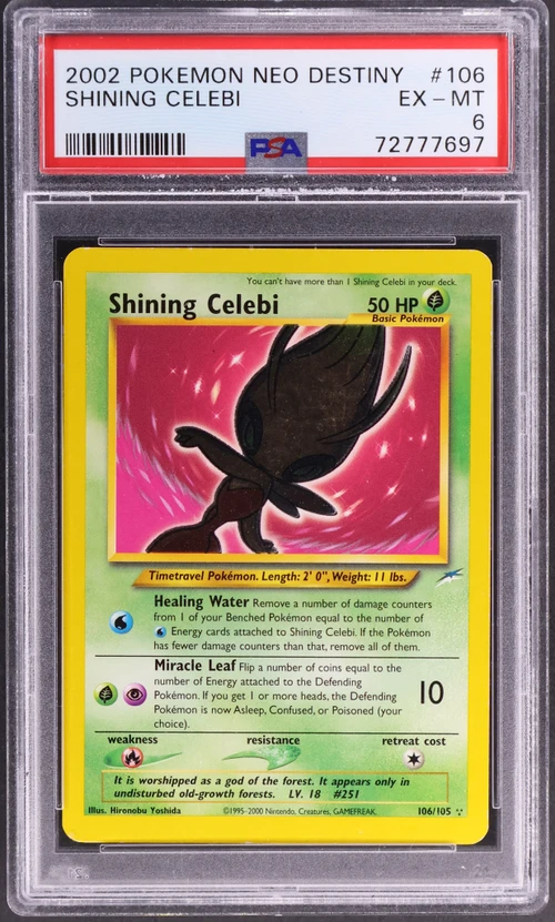 2002 Pokemon Neo Destiny #106 Shining Celebi