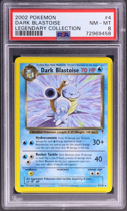 2002 Pokemon Legendary Collection #4 Dark Blastoise