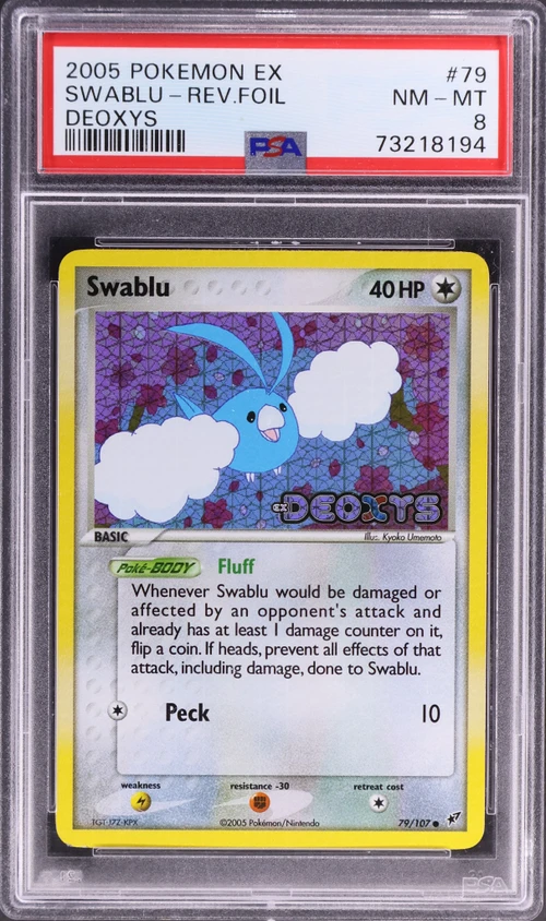 2005 Pokemon Ex Deoxys #79 Swablu-Reverse Foil