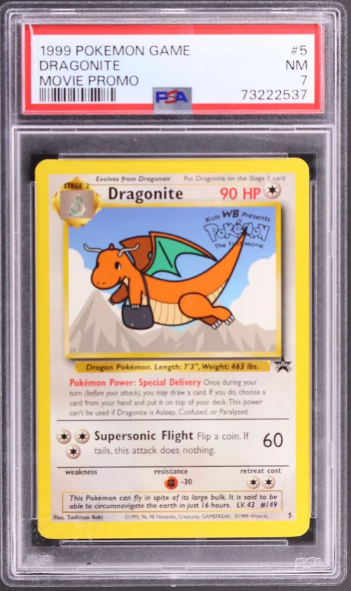 1999 Pokemon Game Movie #5 Dragonite Movie Promo