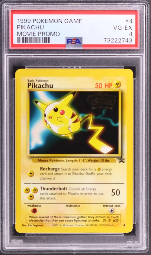 1999 Pokemon Game Movie #4 Pikachu Movie Promo