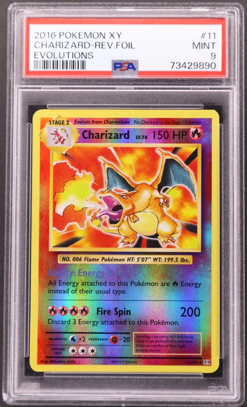 2016 Pokemon Xy Evolutions #11 Charizard-Reverse Foil