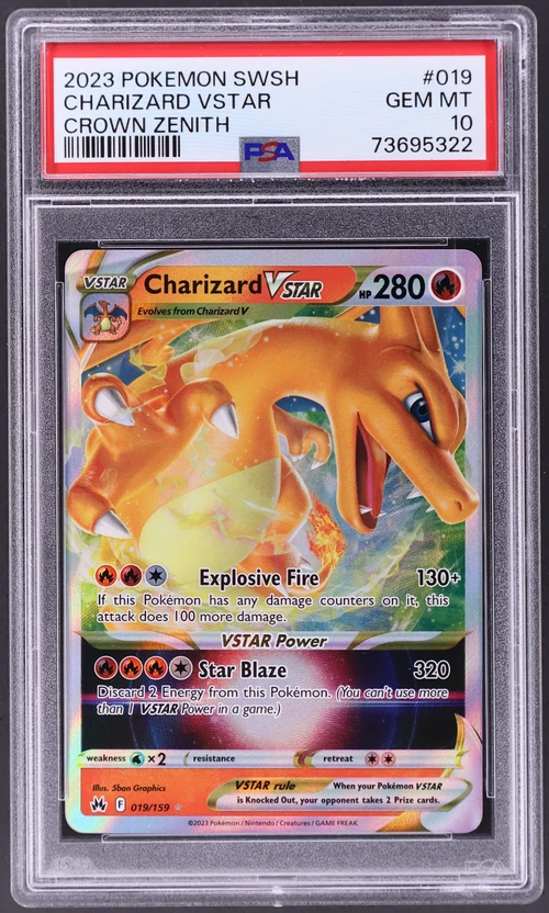 2023 Pokemon Sword and Shield Crown Zenith #019 Charizard Vstar