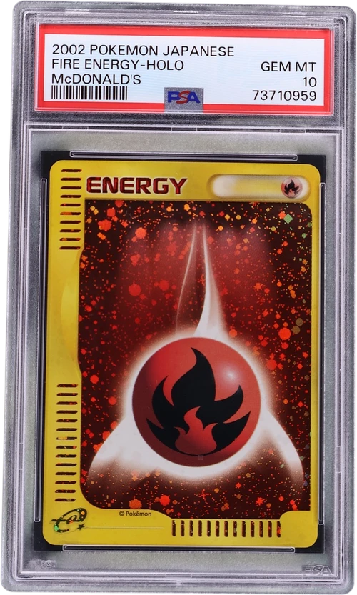 2002 Pokemon Japanese Mcdonald's Fire Energy-Holo