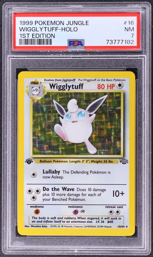 1999 Pokemon Jungle #16 Wigglytuff-Holo 1st Edition