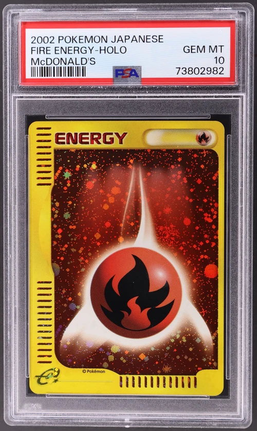 2002 Pokemon Japanese Mcdonald's Fire Energy-Holo