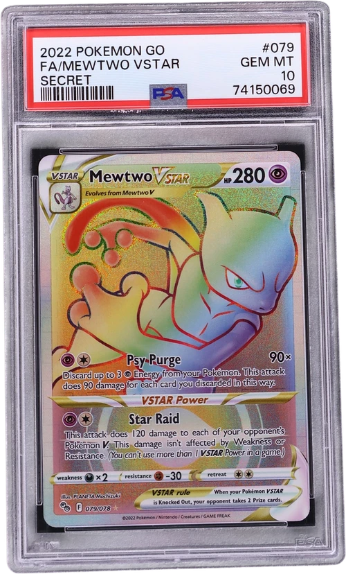 2022 Pokemon Go #079 Full Art / Mewtwo Vstar Secret