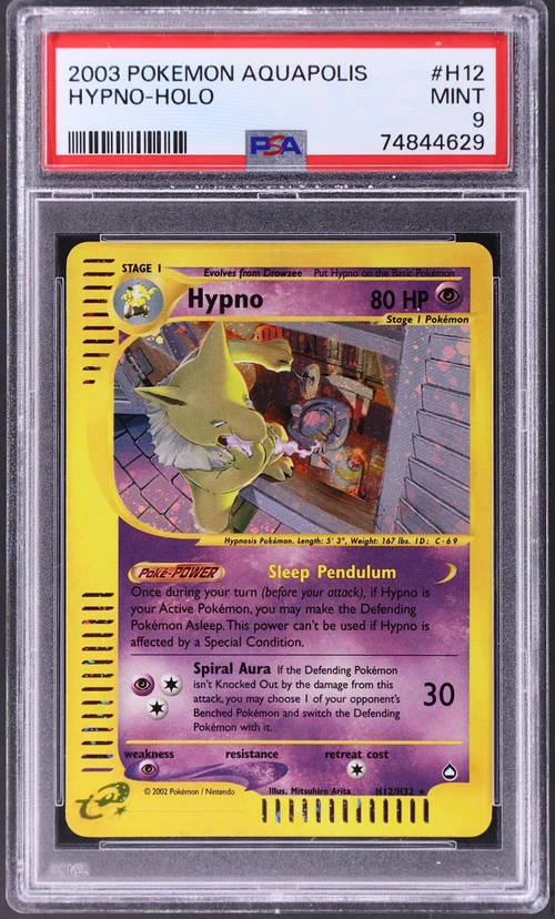 2003 Pokemon Aquapolis #H12 Hypno-Holo