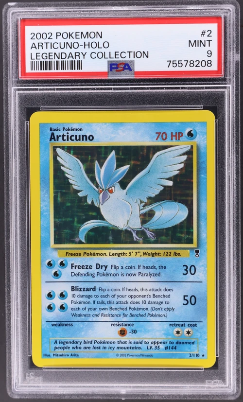 2002 Pokemon Legendary Collection #2 Articuno-Holo