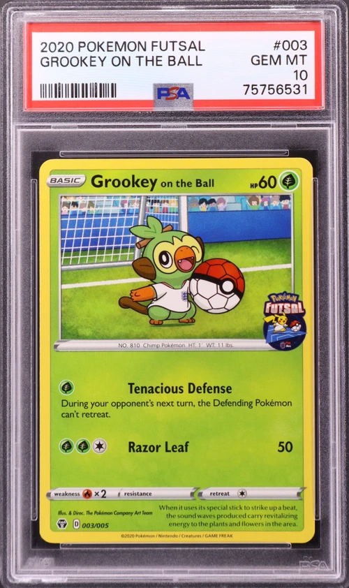 2020 Pokemon Futsal #003 Grookey on the Ball
