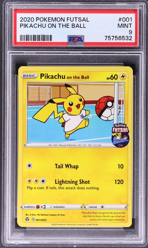 2020 Pokemon Futsal #001 Pikachu on the Ball