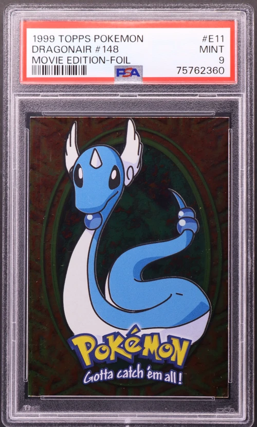 1999 Topps Pokemon the Movie Edt #E11 Dragonair #148 Foil