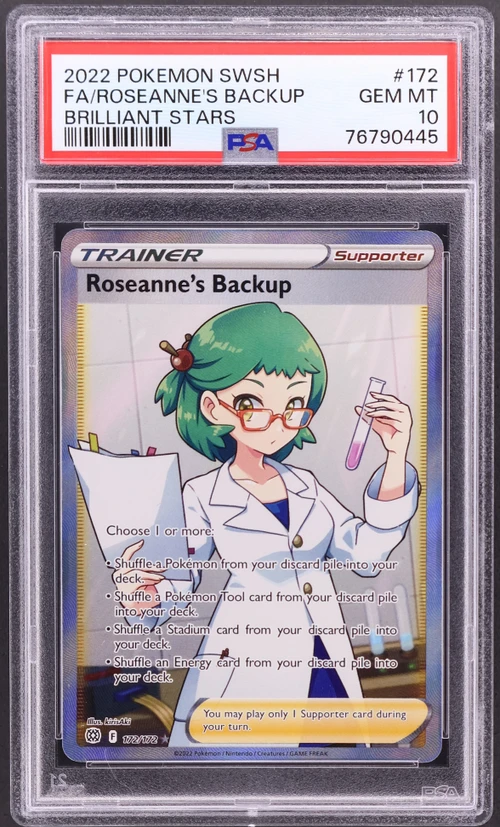 2022 Pokemon Sword & Shield Brilliant Stars #172 Full Art / Roseanne's Backup
