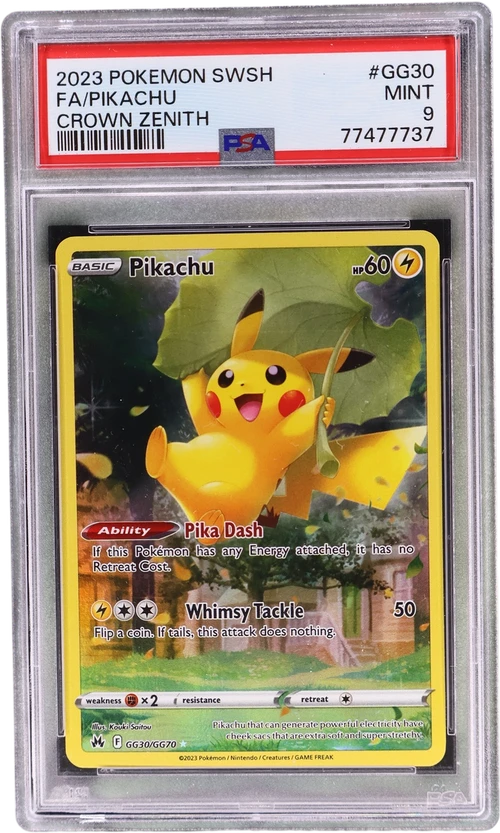 2023 Pokemon Sword and Shield Crown Zenith #GG30 Full Art / Pikachu