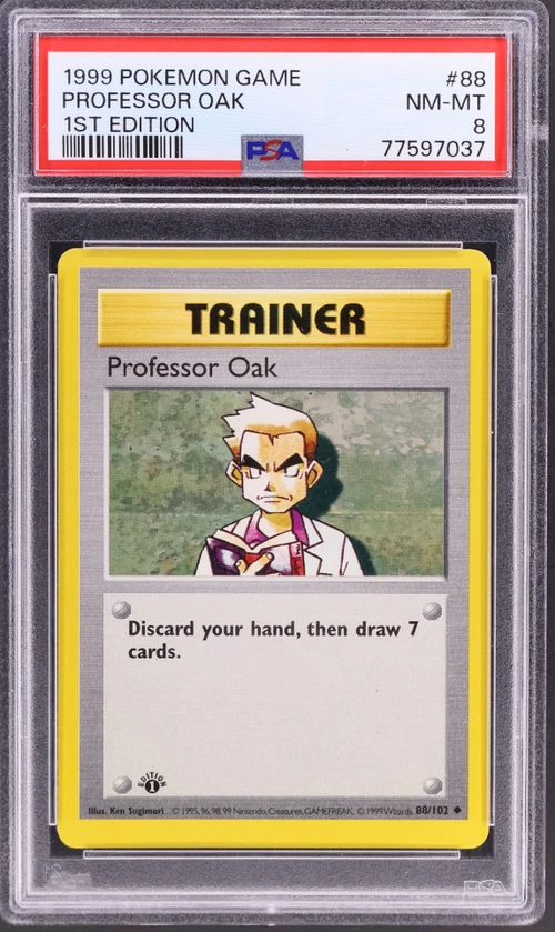 1999 Pokemon Game #88 Professor Oak 1st Edition
