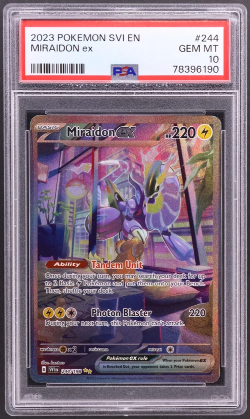 2023 Pokemon Svi En-Scarlet & Violet #244 Miraidon Ex Special Illustration Rare