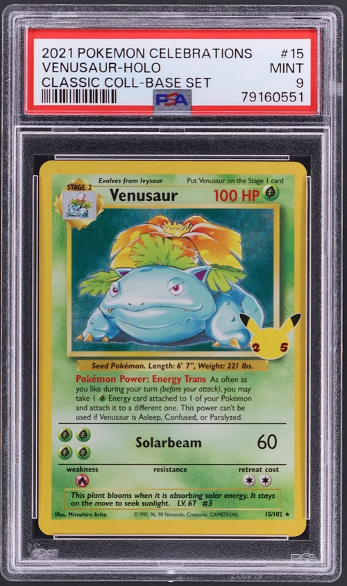 2021 Pokemon Celebrations Classic Collection #15 Venusaur-Holo