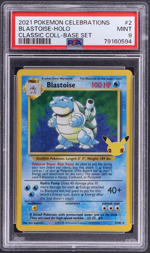 2021 Pokemon Celebrations Classic Collection #2 Blastoise-Holo