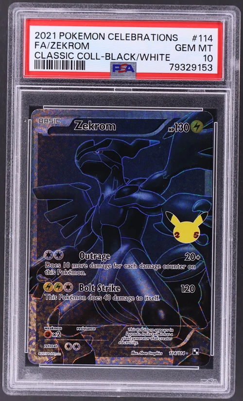 2021 Pokemon Celebrations Classic Collection #114 Full Art / Zekrom