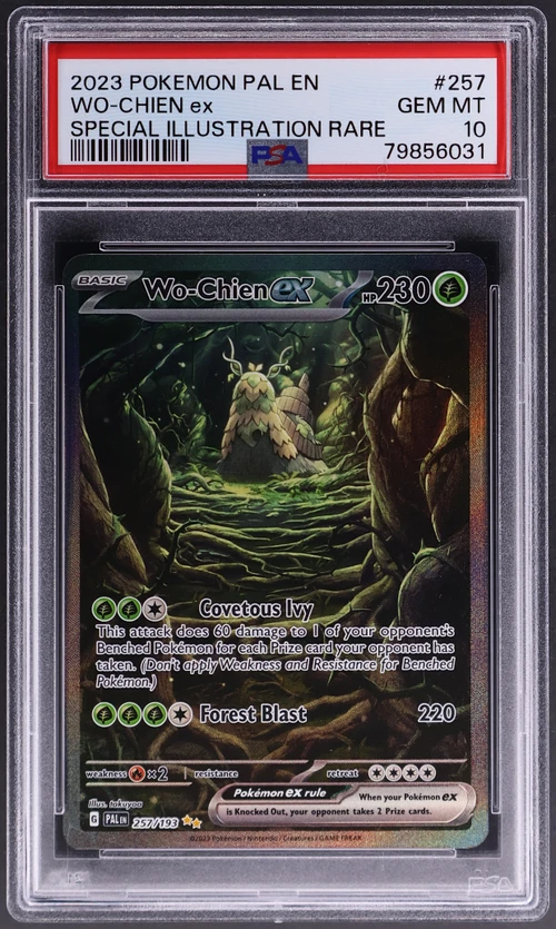2023 Pokemon Pal En-Paldea Evolved #257 Wo-Chien Ex Special Illustration Rare