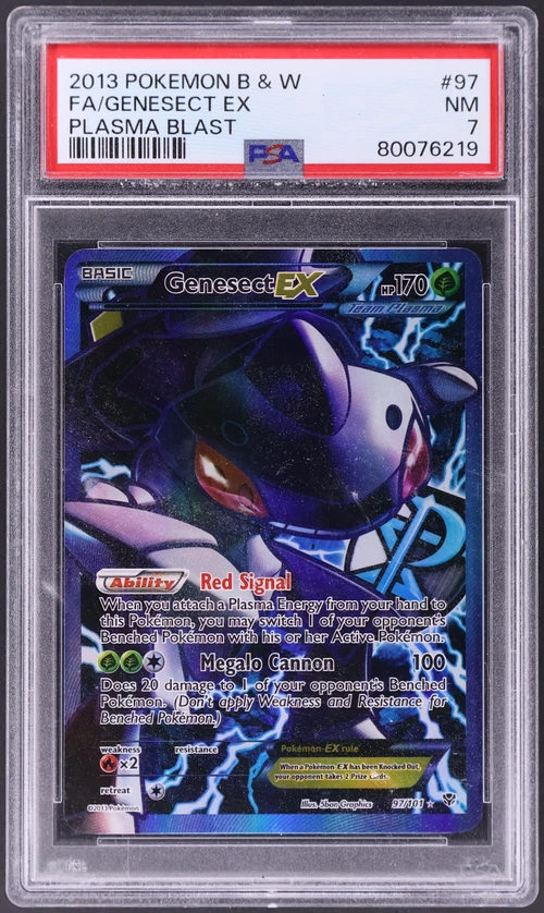 2013 Pokemon Black & White Plasma Blast #97 Full Art / Genesect Ex