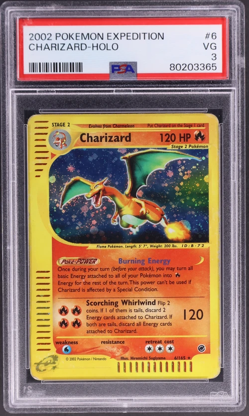 2002 Pokemon Expedition #6 Charizard-Holo