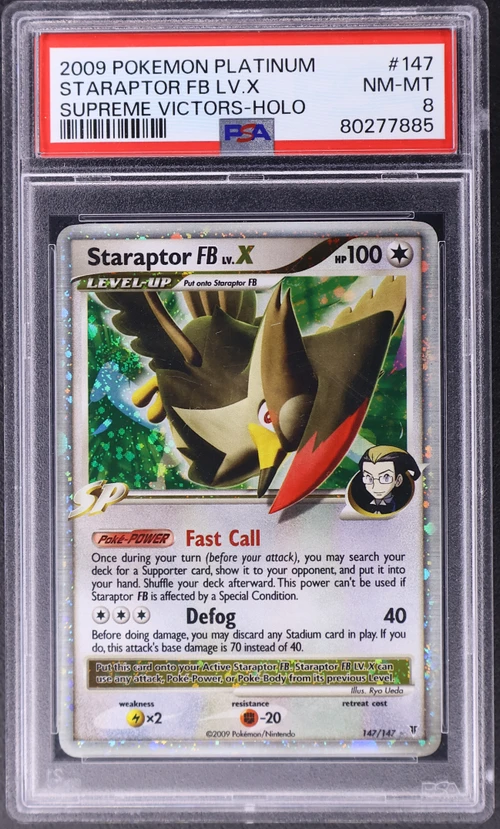 2009 Pokemon Platinum Supreme Victors #147 Staraptor Fb Lv.x-Holo