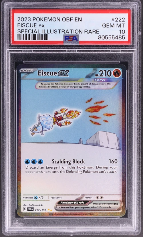 2023 Pokemon Obf En-Obsidian Flames #222 Eiscue Ex Special Illustration Rare