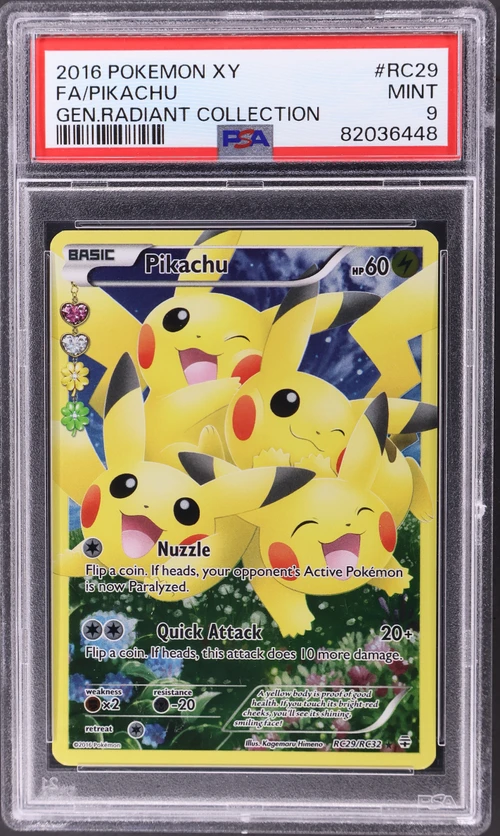 2016 Pokemon Xy Generations Radiant Collection #RC29 Full Art / Pikachu