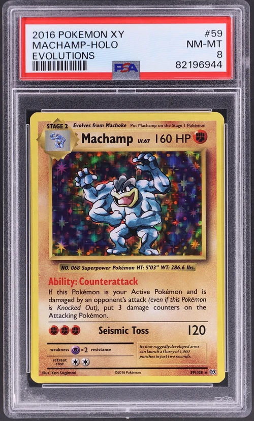 2016 Pokemon Xy Evolutions #59 Machamp-Holo