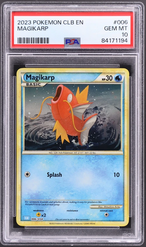 2023 Pokemon Clb-Trading Card Game Classic Blastoise & Suicune Ex Deck #006 Magikarp
