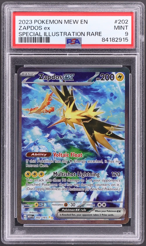 2023 Pokemon Mew En-151 #202 Zapdos Ex Special Illustration Rare