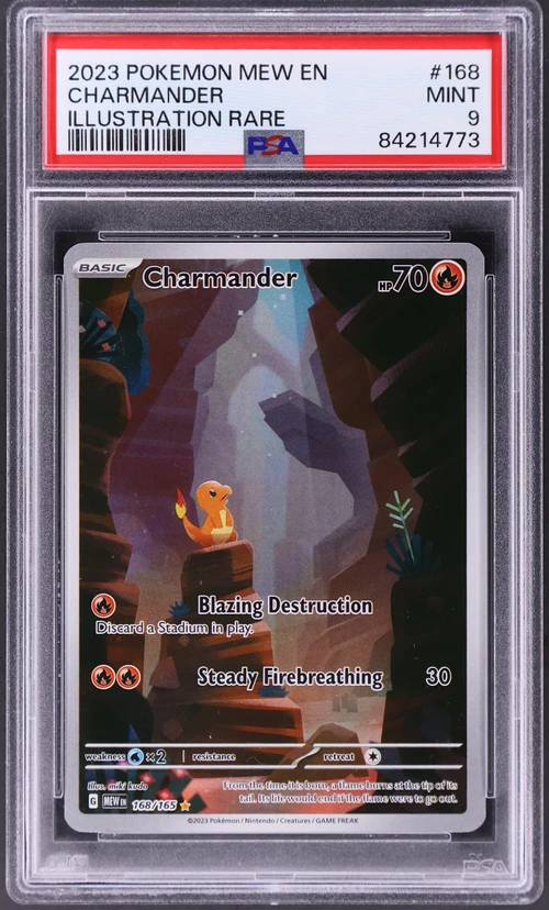 2023 Pokemon Mew En-151 #168 Charmander Illustration Rare