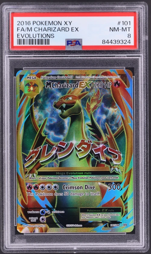 2016 Pokemon Xy Evolutions #101 Full Art / M Charizard Ex