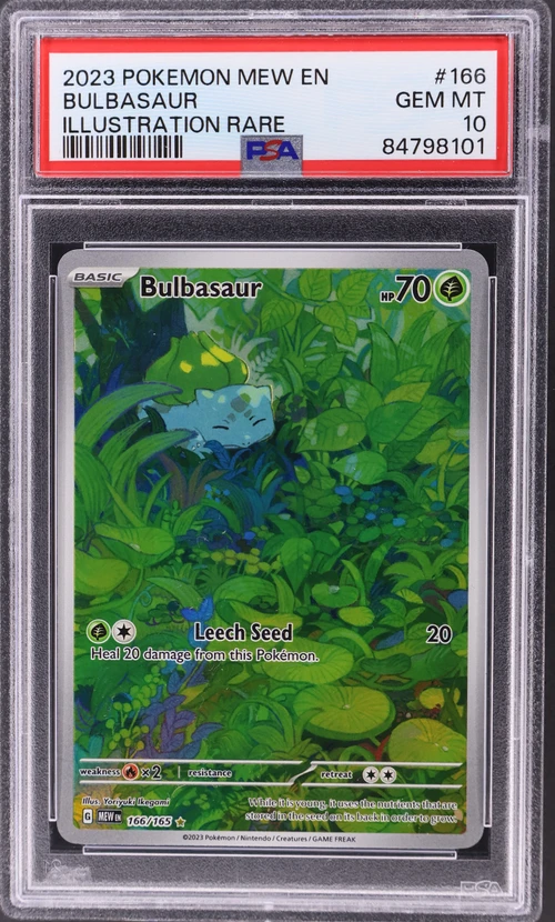 2023 Pokemon Mew En-151 #166 Bulbasaur Illustration Rare