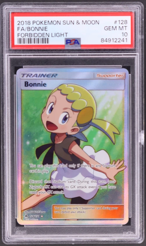 2018 Pokemon Sun & Moon Forbidden Light #128 Full Art / Bonnie