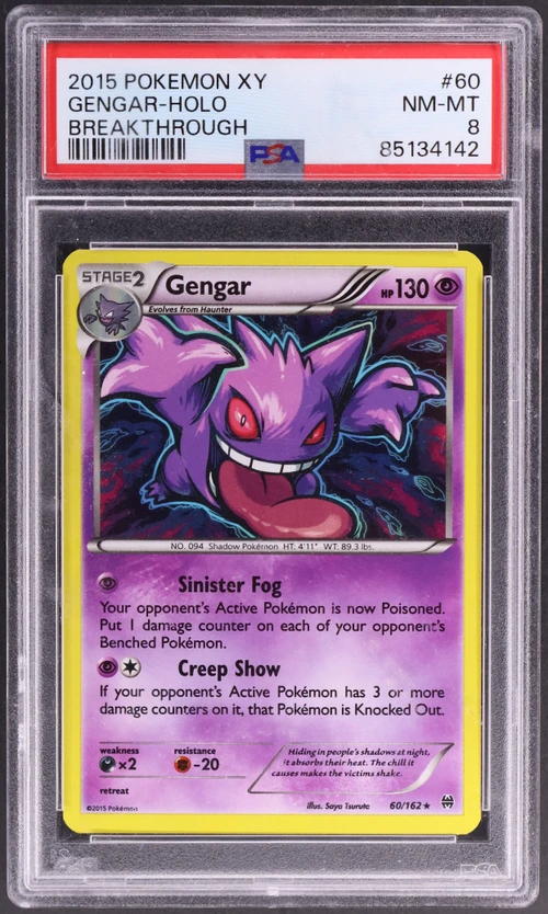 2015 Pokemon Xy Breakthrough #60 Gengar-Holo
