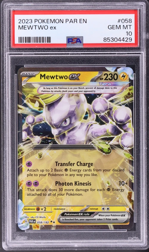 2023 Pokemon Par En-Paradox Rift #058 Mewtwo Ex