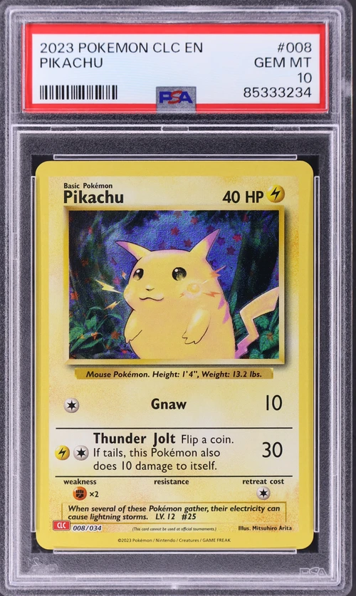 2023 Pokemon CLC-Trading Card Game Classic Charizard & Ho-Oh Ex Deck #008 Pikachu