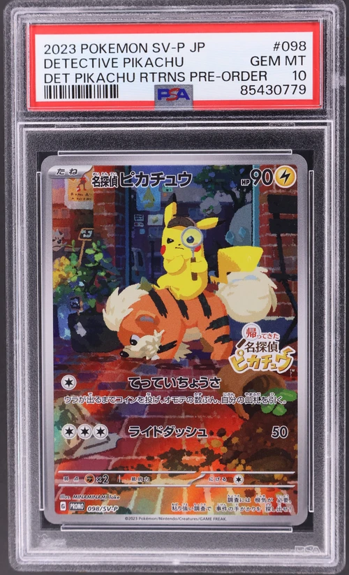 2023 Pokemon Japanese Sv-P Promo #098 Detective Pikachu Detective Pikachu Returns Pre-Order