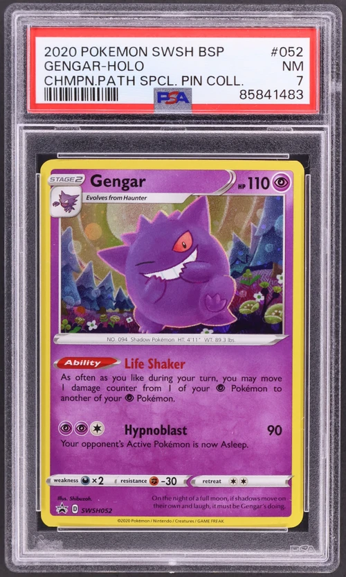 2020 Pokemon Swsh Black Star Promo #052 Gengar-Holo Champion's Path Special Pin Collection