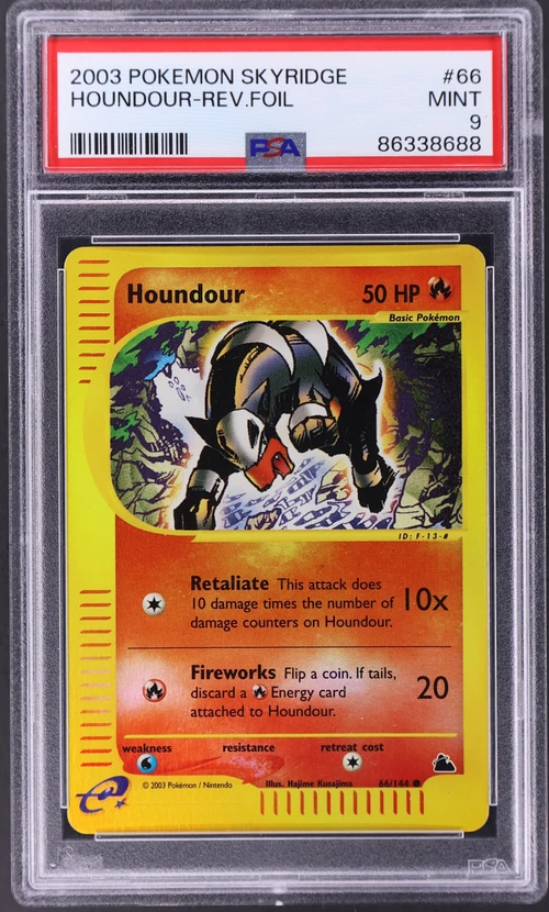 2003 Pokemon Skyridge #66 Houndour-Reverse Foil