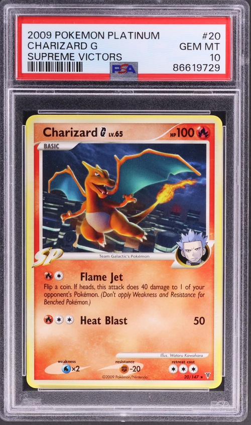 2009 Pokemon Platinum Supreme Victors #20 Charizard G (PSA 10)